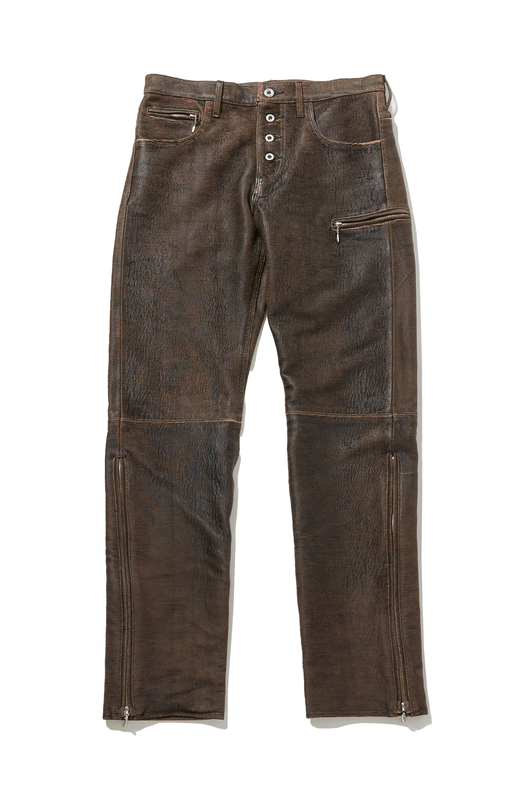 GILL LEATHER ZIP PANTS – SUGARHILL TOKYO