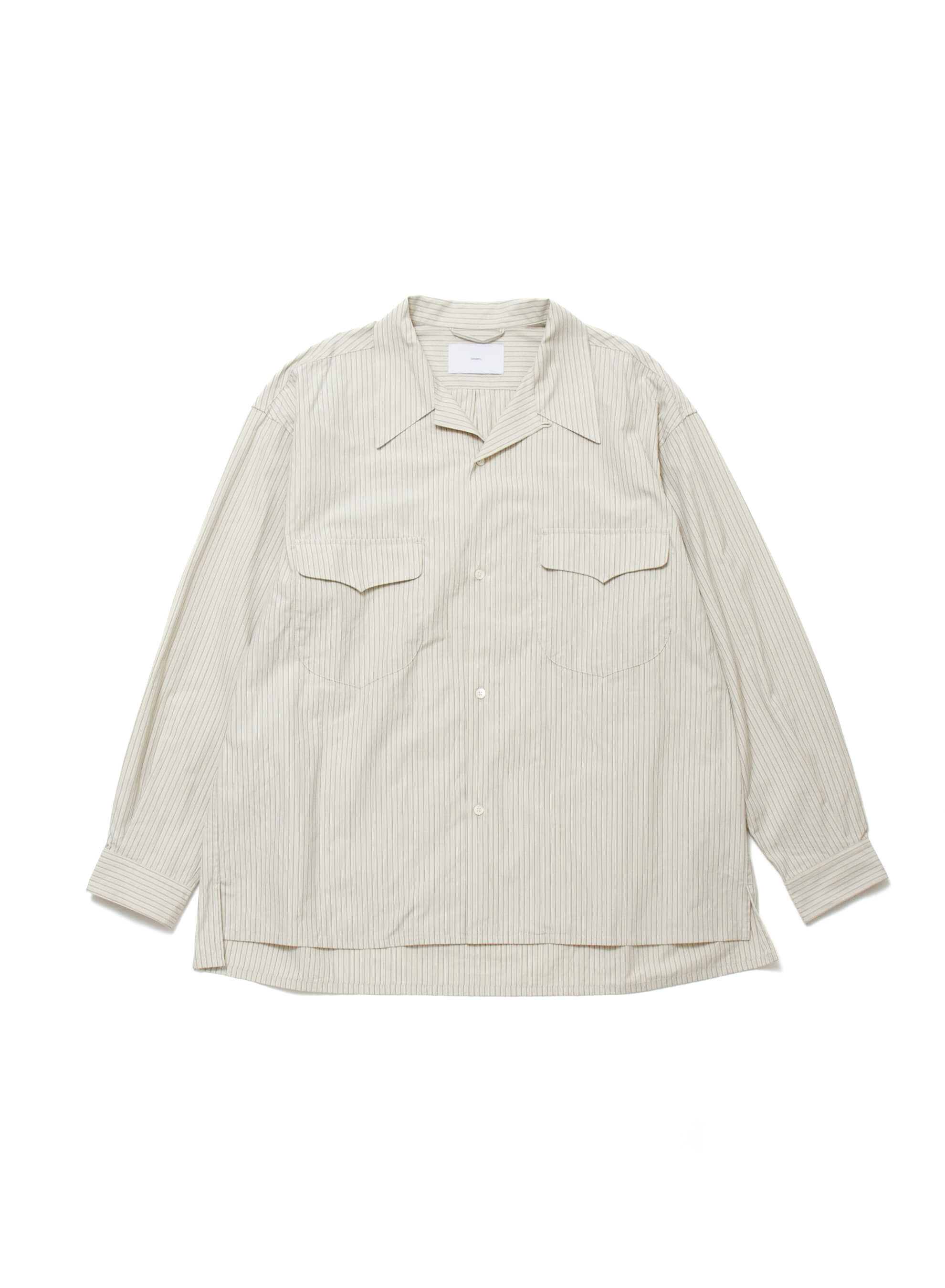 COTTON STRIPE LOOSE OPEN COLLAR BLOUSE – SUGARHILL TOKYO