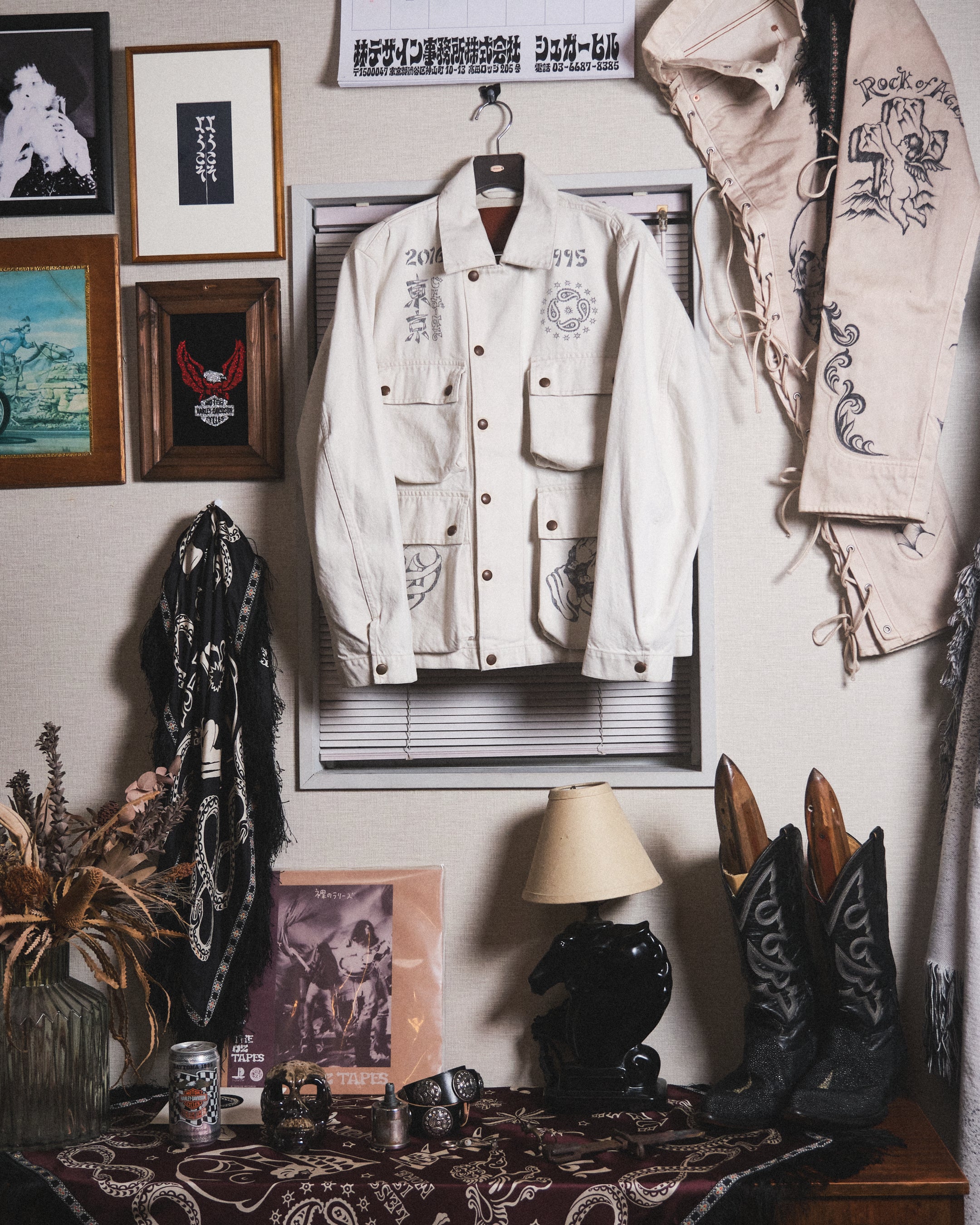 ☆新品未使用☆ TATTOO FLASH PRINT DNEIM JACKET TATTOO FLASH PRINT POCKET DENIM JACKET – SUGARHILL TOKYO
