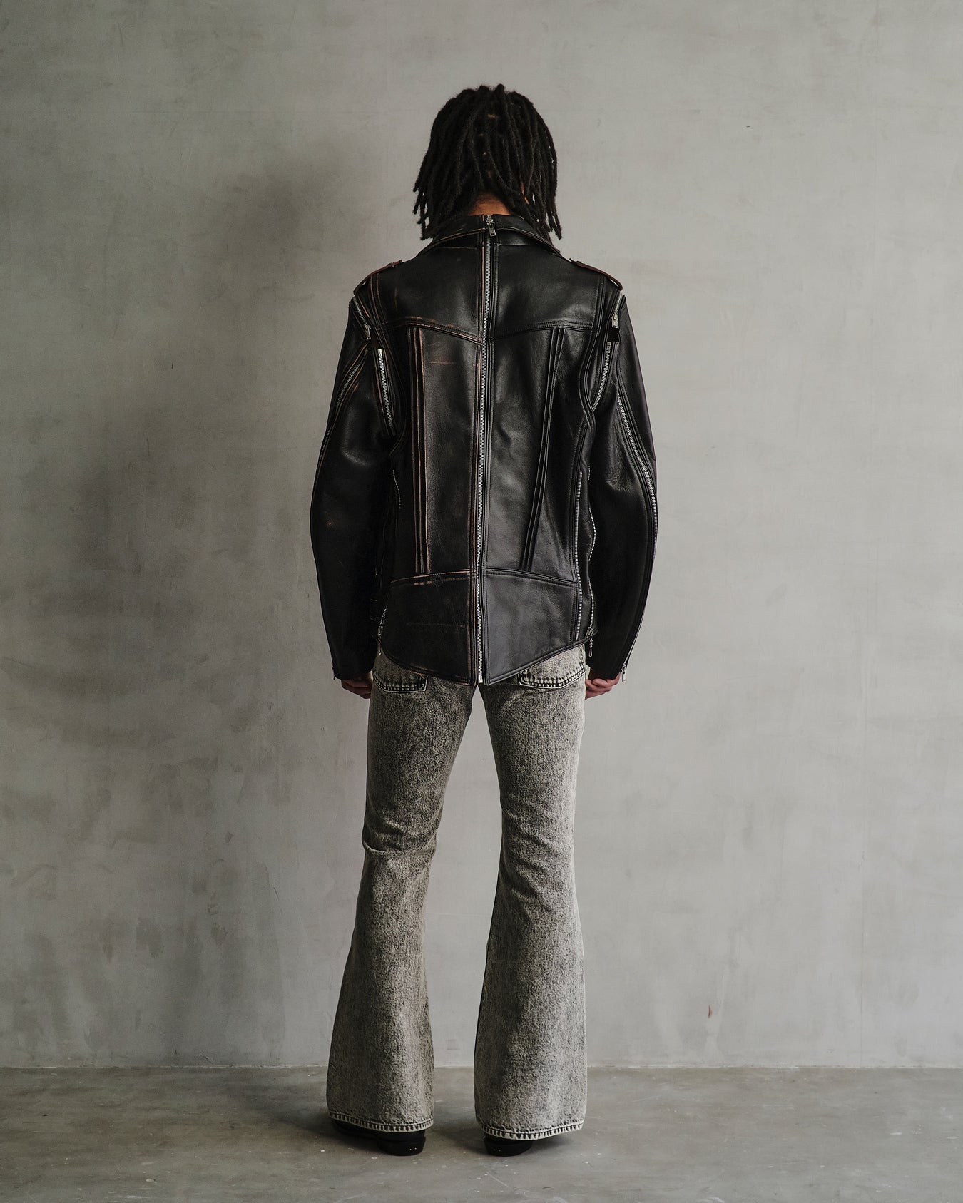 ACID WASHED MODERN WESTERN FLARED TROUSERS – SUGARHILL TOKYO