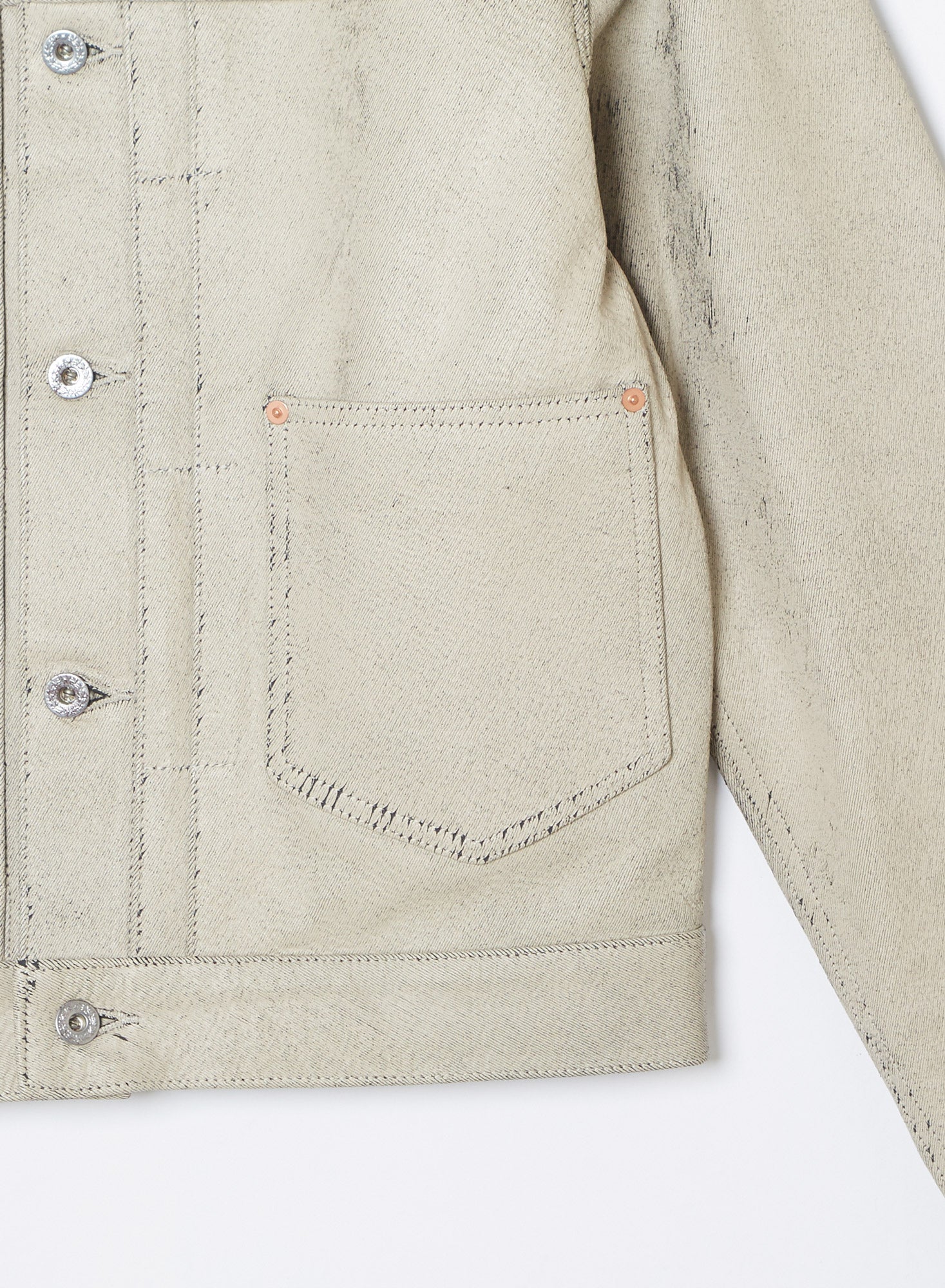 GILL LEATHER DENIM JACKET – SUGARHILL TOKYO
