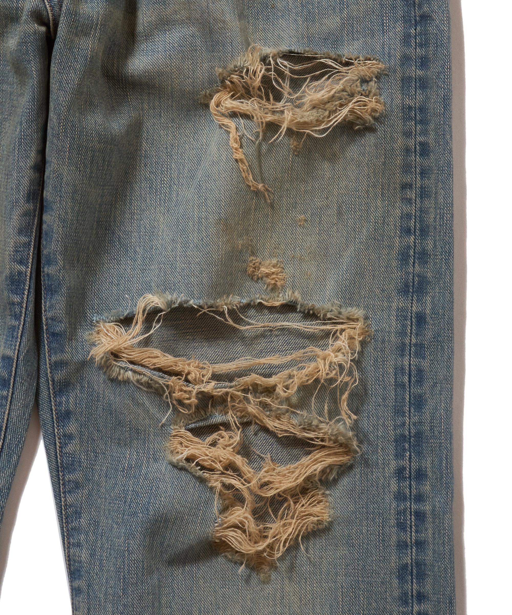 DAMAGED MODERN DENIM PANTS STRAIGHT CUT – SUGARHILL TOKYO