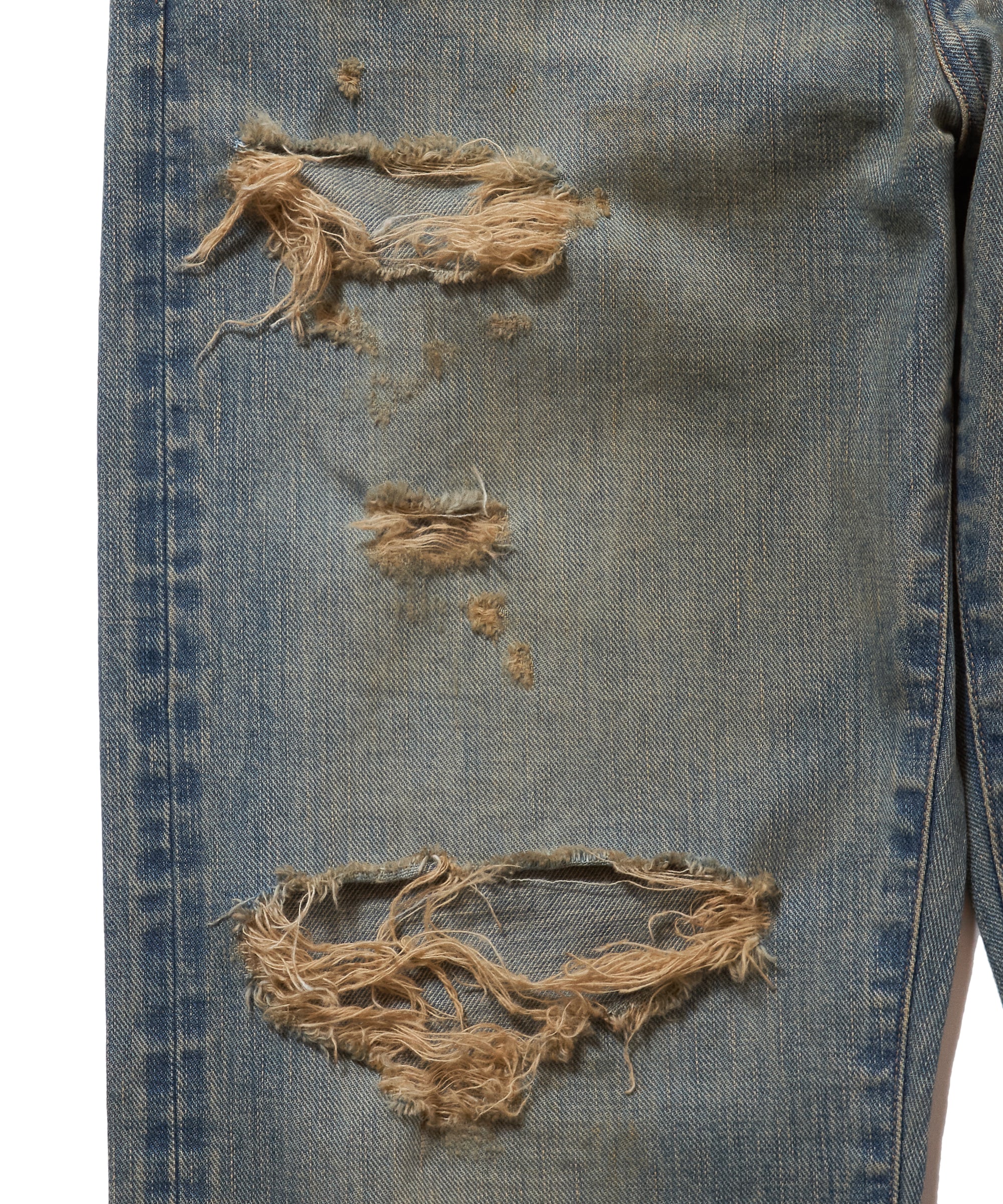 DAMAGED MODERN DENIM PANTS STRAIGHT CUT – SUGARHILL TOKYO