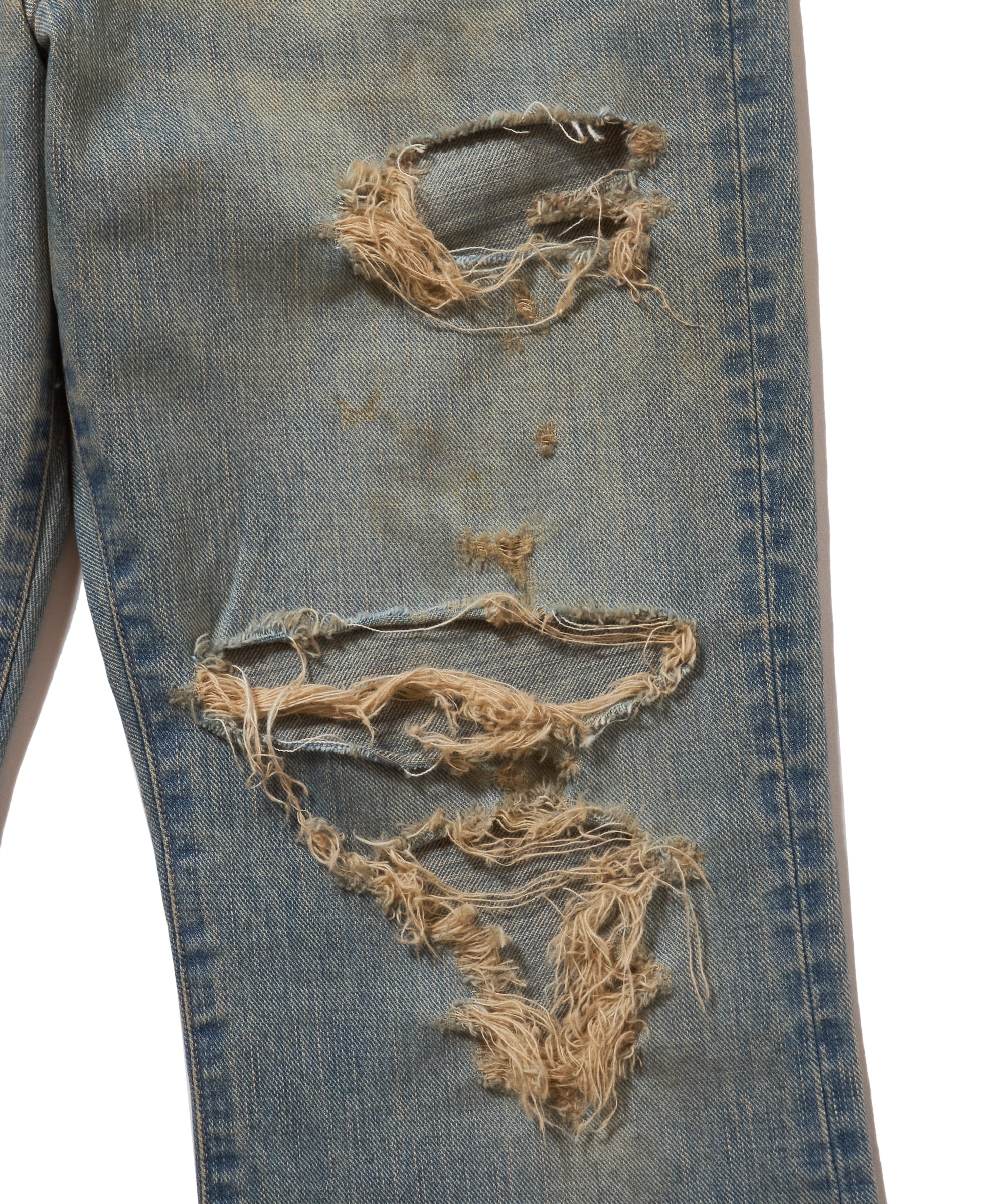 DAMAGED MODERN DENIM PANTS FLARED CUT – SUGARHILL TOKYO