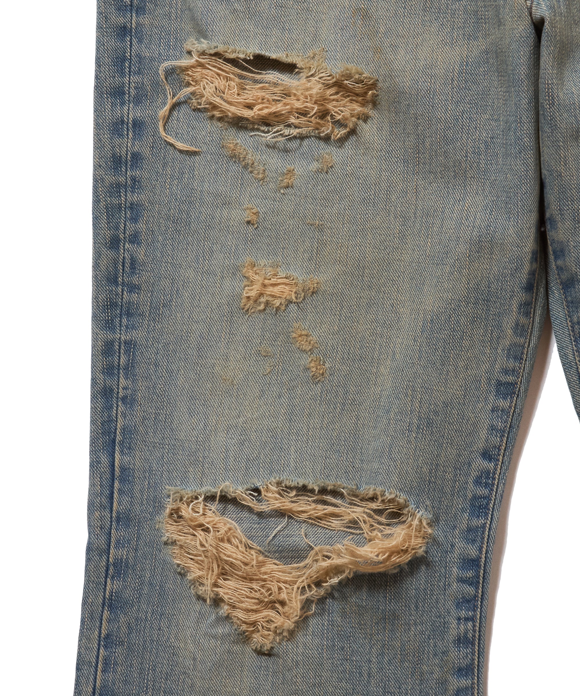 DAMAGED MODERN DENIM PANTS FLARED CUT – SUGARHILL TOKYO