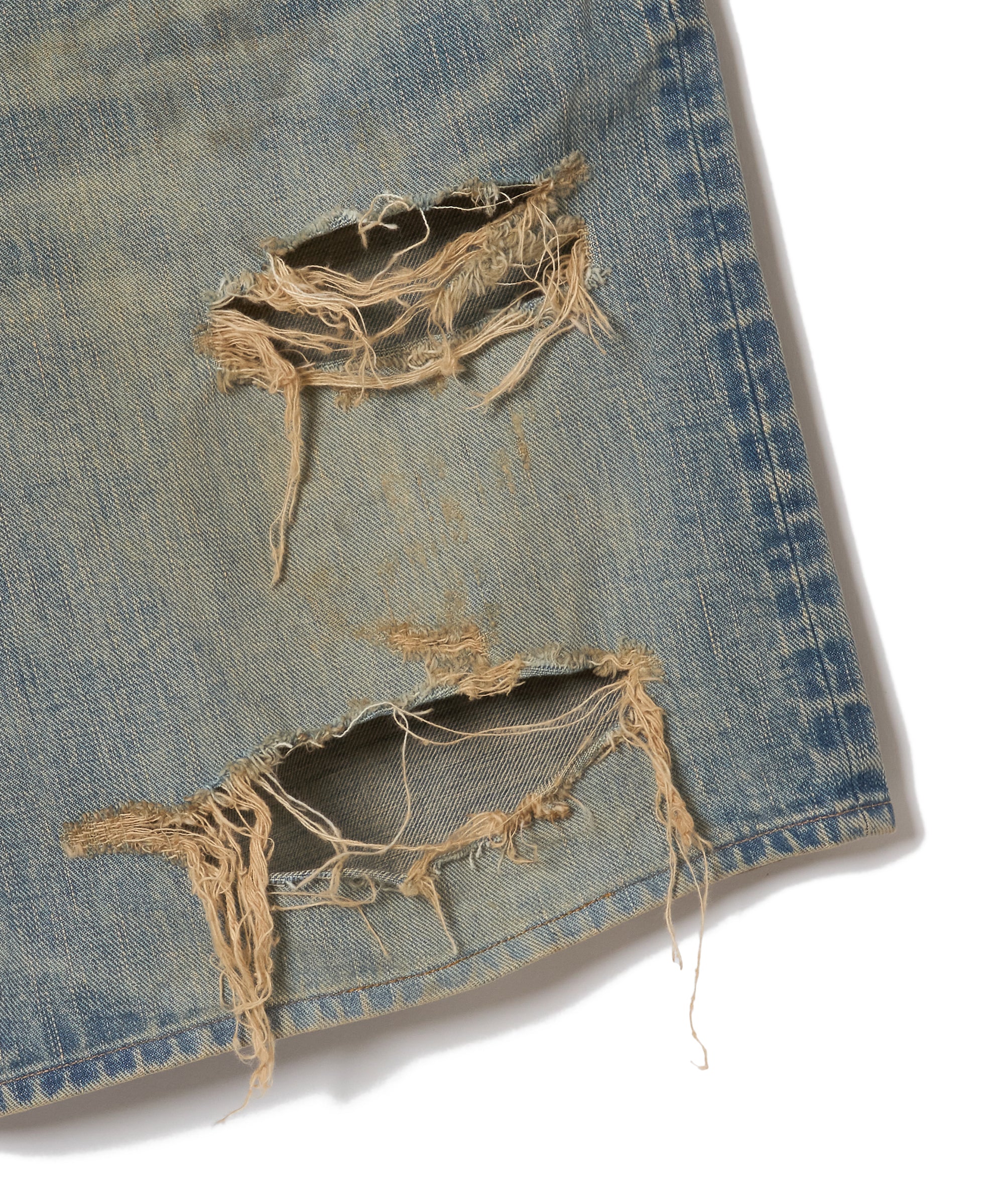 DAMAGED MODERN DENIM PANTS SHORTS – SUGARHILL TOKYO