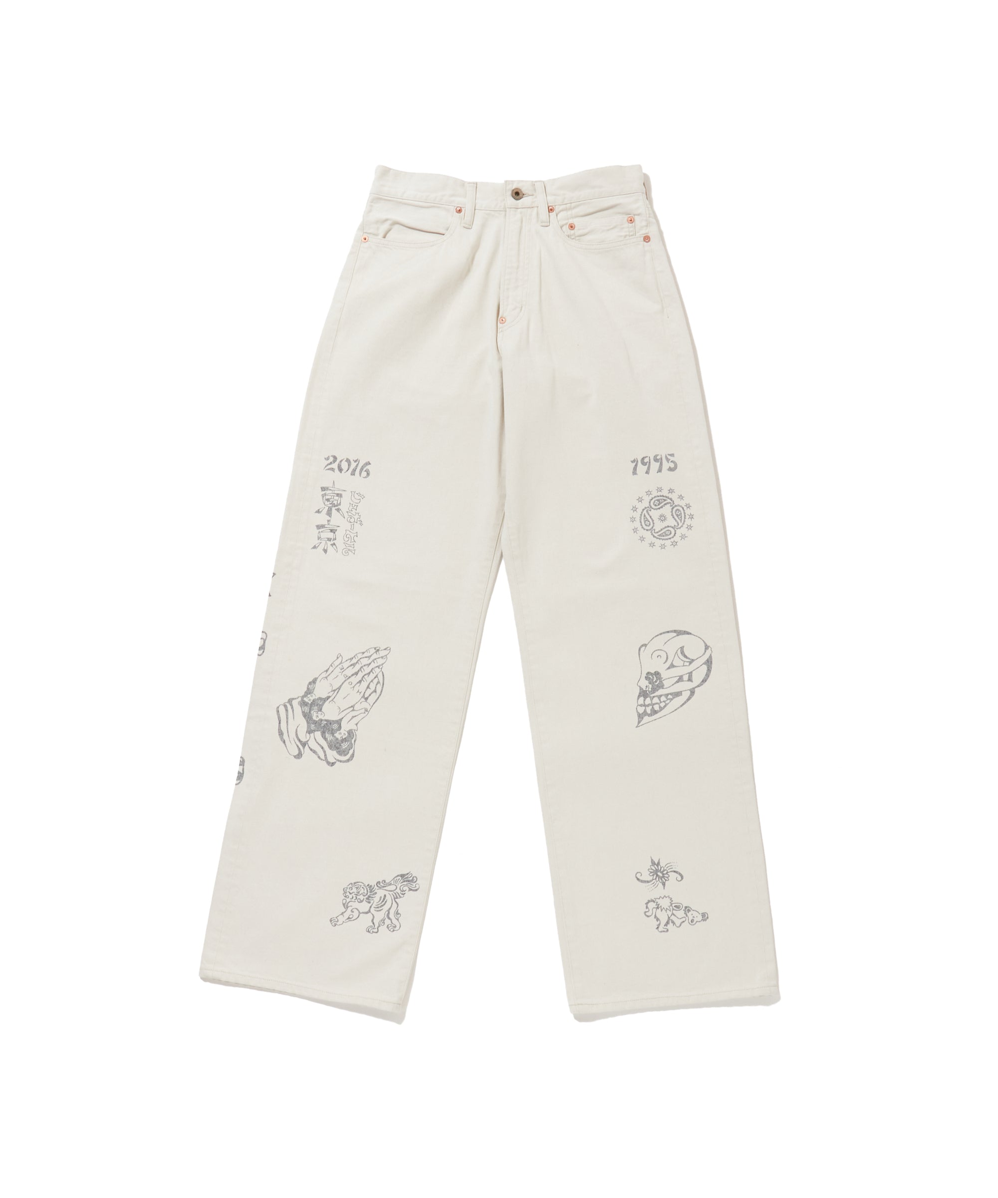 パンツ TATTOO FLASH PRINT MODERN DENIM PAINTER TATTOO FLASH PRINT MODERN DENIM REGULAR CUT – SUGARHILL TOKYO