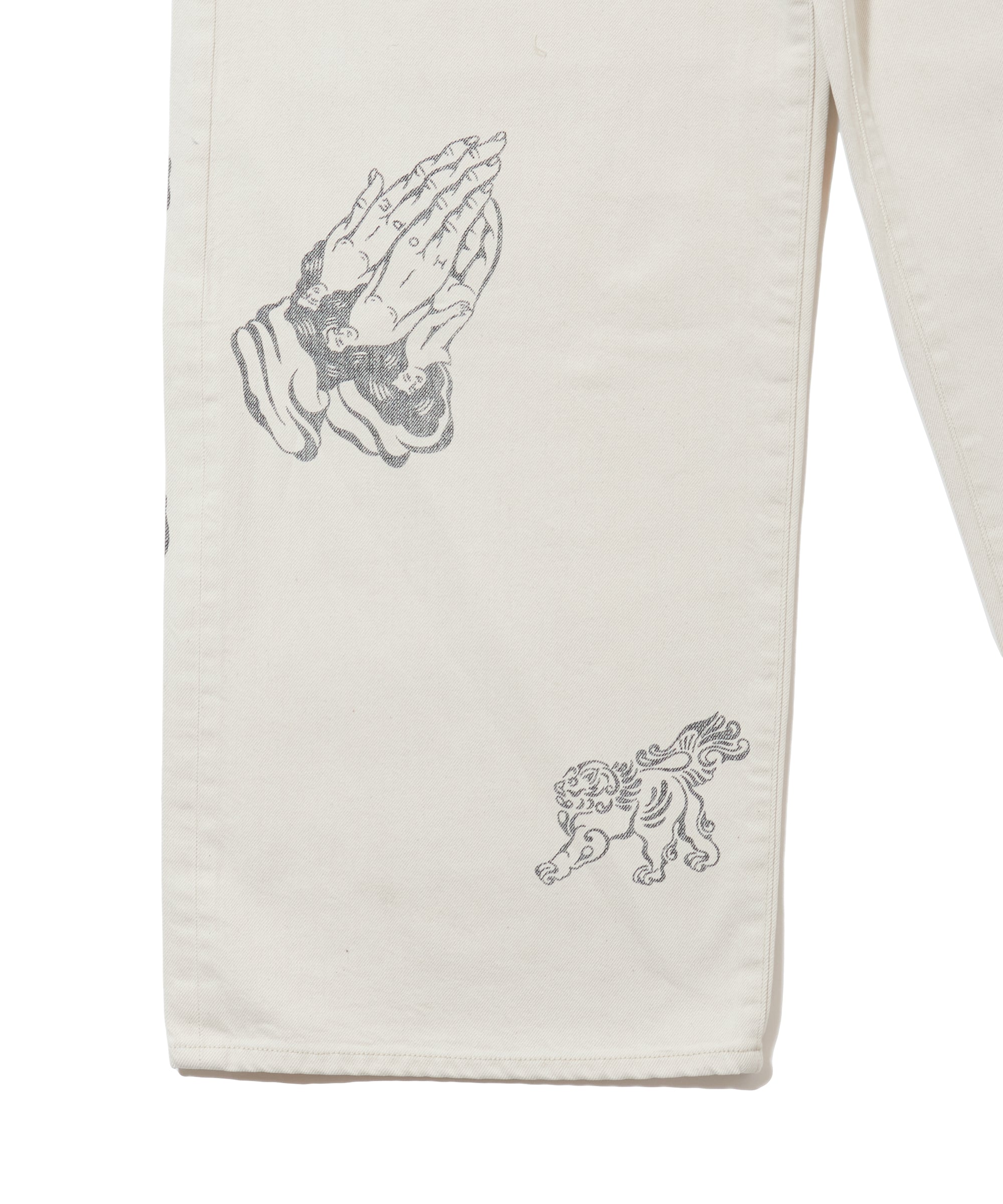 TATTOO FLASH PRINT MODERN DENIM WIDE CUT – SUGARHILL TOKYO
