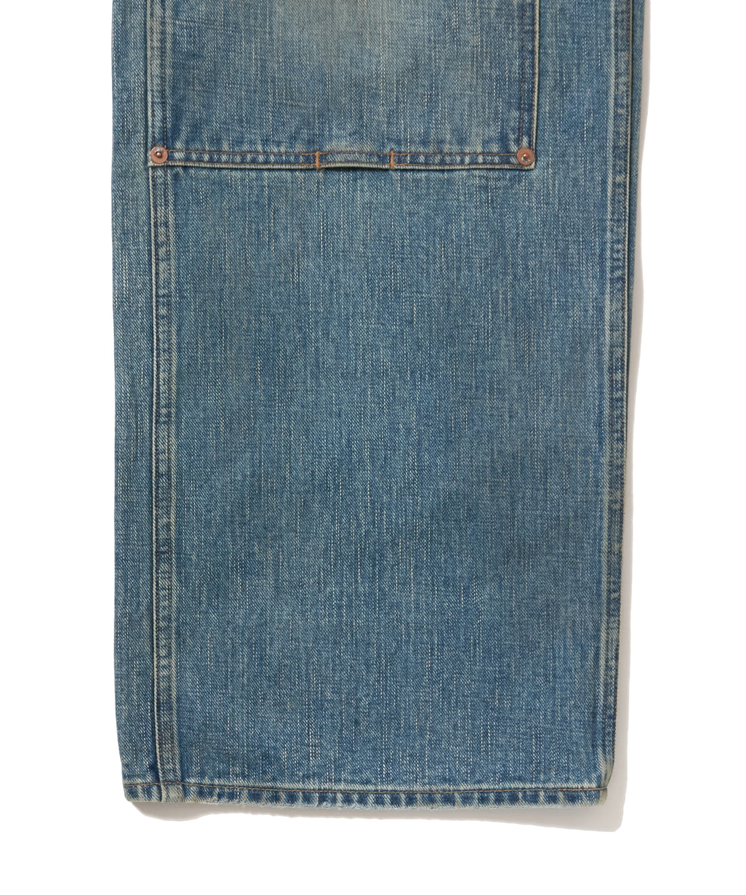 HALF AGED MODERN DENIM DOUBLE KNEE CUT