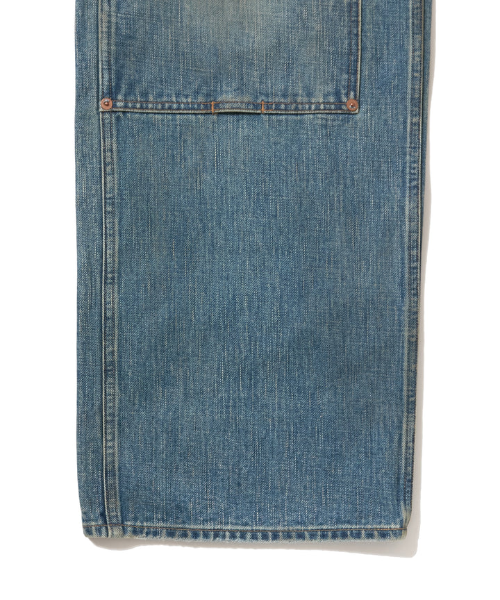 HALF AGED MODERN DENIM DOUBLE KNEE CUT