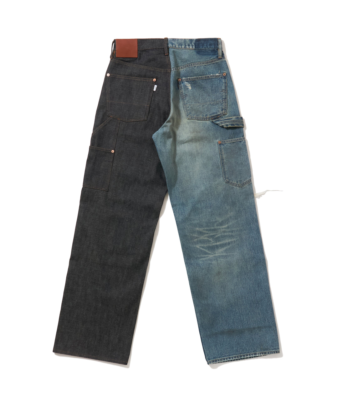 HALF AGED MODERN DENIM DOUBLE KNEE CUT