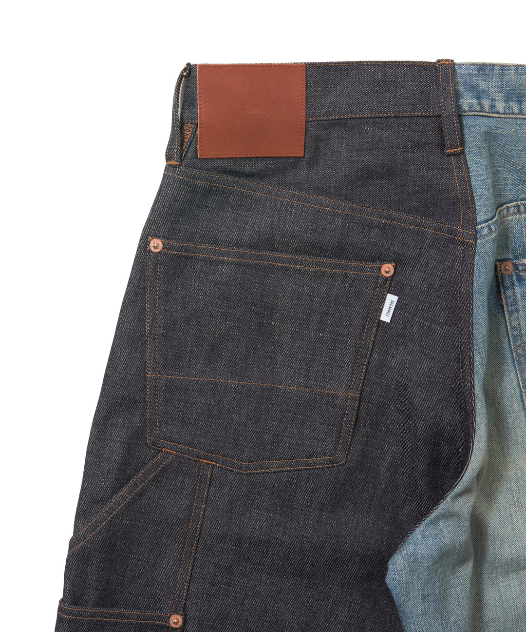 HALF AGED MODERN DENIM DOUBLE KNEE CUT