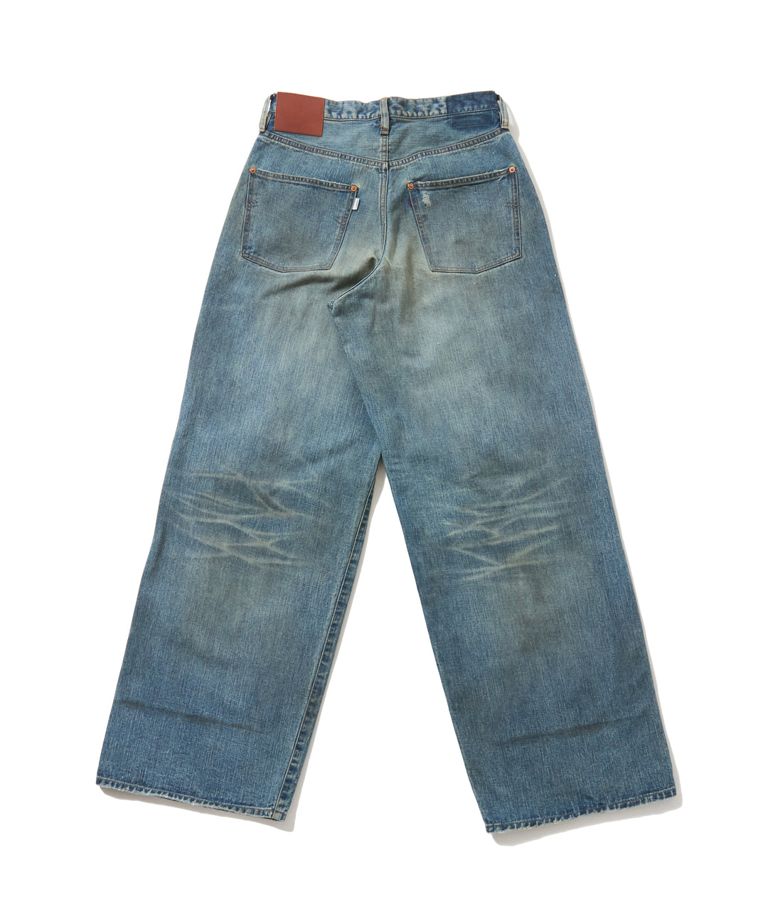 DESTRESSED MODERN DENIM WIDE CUT