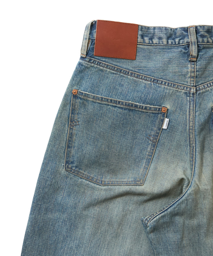 DESTRESSED MODERN DENIM WIDE CUT