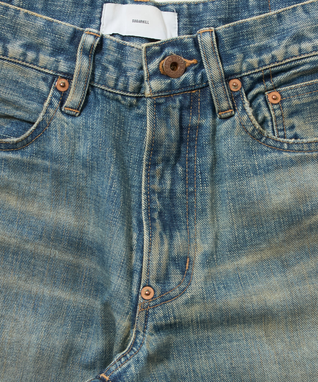 DESTRESSED MODERN DENIM FLARED CUT