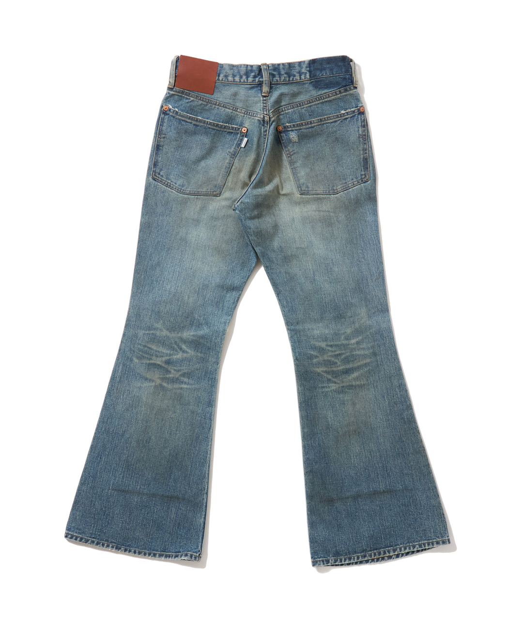 DESTRESSED MODERN DENIM FLARED CUT