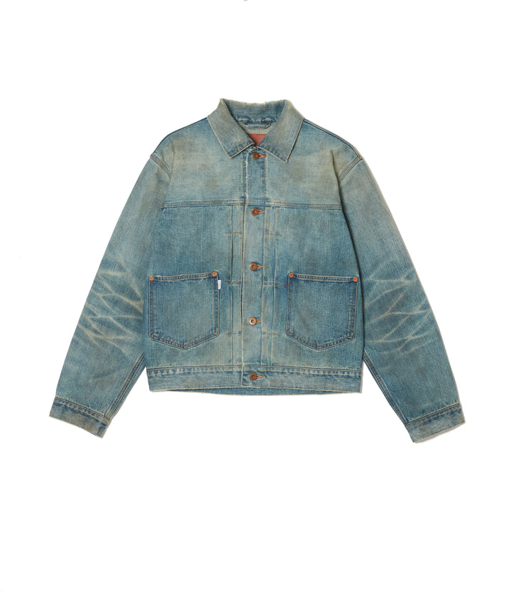 DISTRESSED MODERN DENIM JACKET