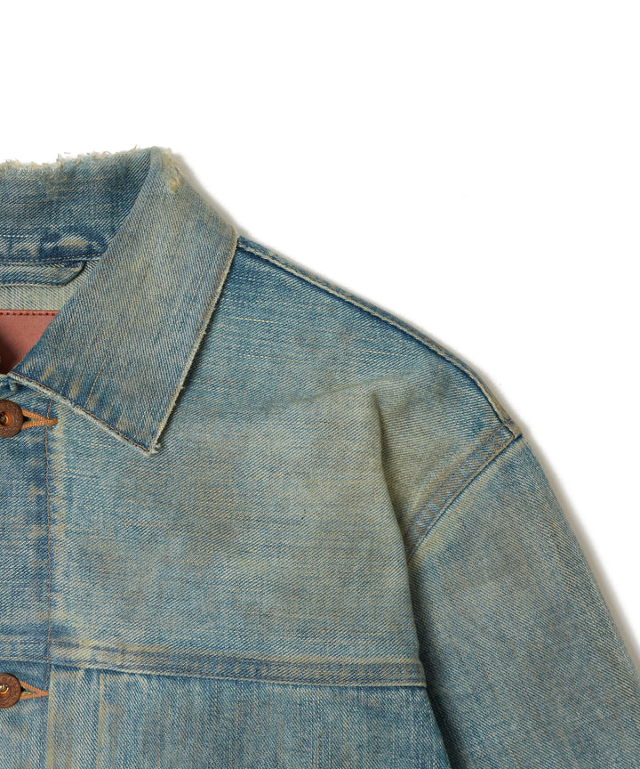 DISTRESSED MODERN DENIM JACKET