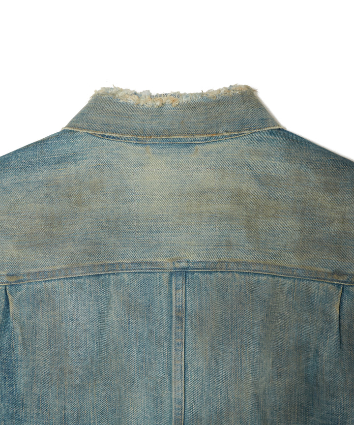 DISTRESSED MODERN DENIM JACKET