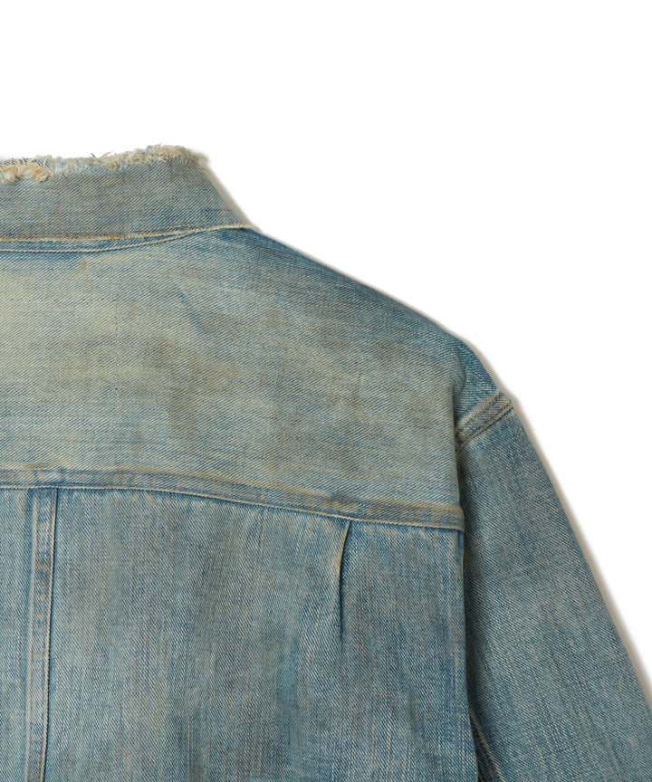 DISTRESSED MODERN DENIM JACKET