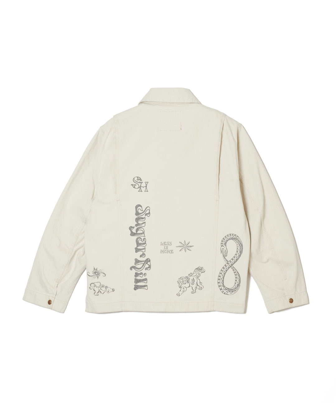 TATTOO FLASH PRINT POCKET DENIM JACKET