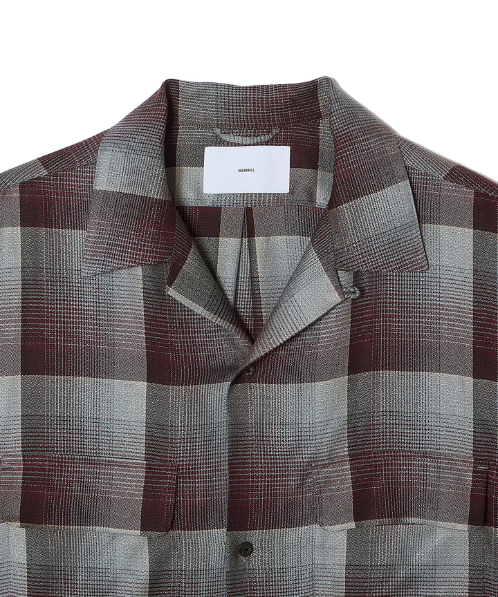 OMBRE OPEN COLLAR SHIRT