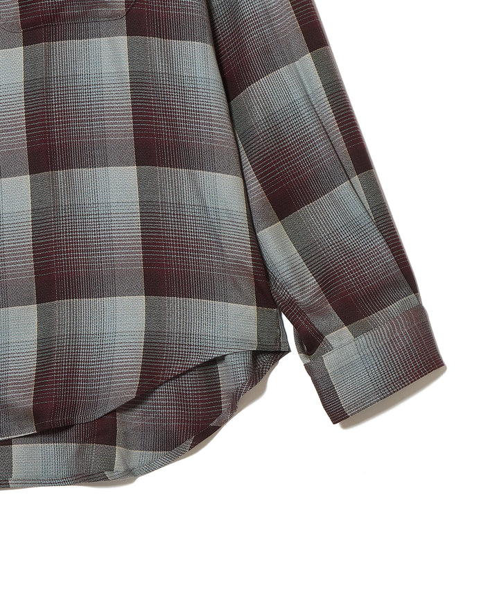 OMBRE OPEN COLLAR SHIRT