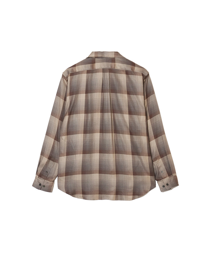 OMBRE OPEN COLLAR SHIRT