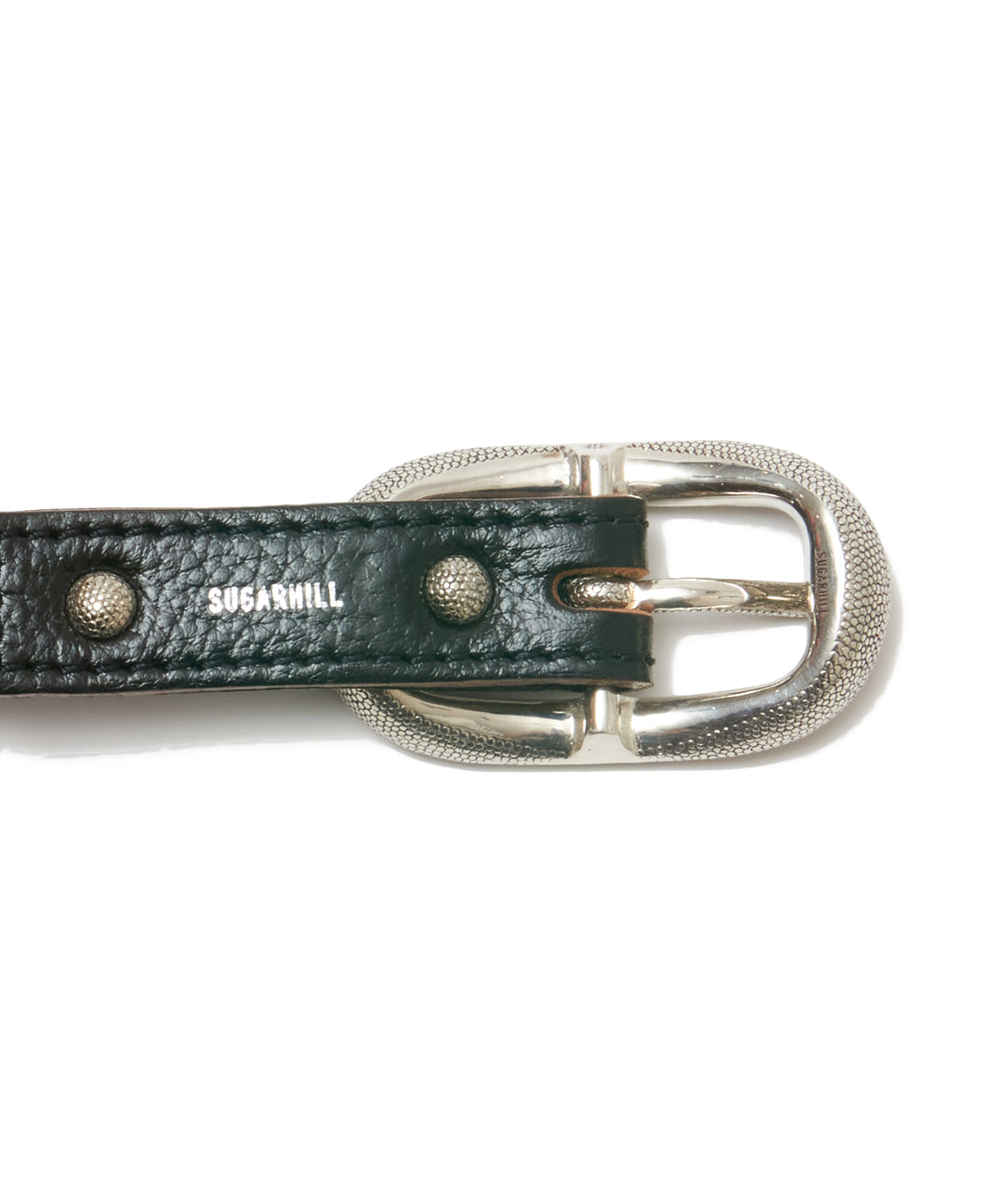 DOTTED OVALBUCKLE LACE-UP BELT