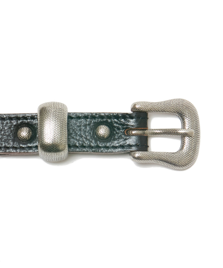 DOTTED WESTERN BUCKLE LACE-UP BELT