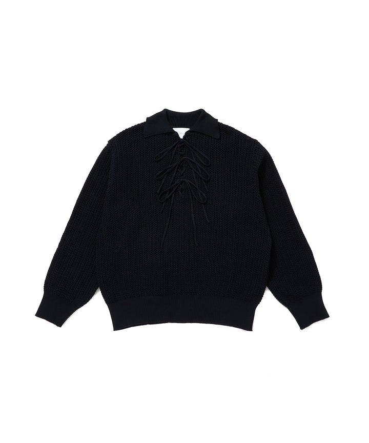 STRING KNIT PULLOVER
