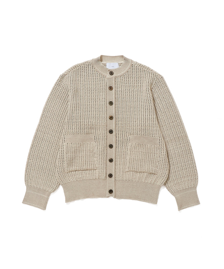 OPEN-WORK BUTTON KNIT