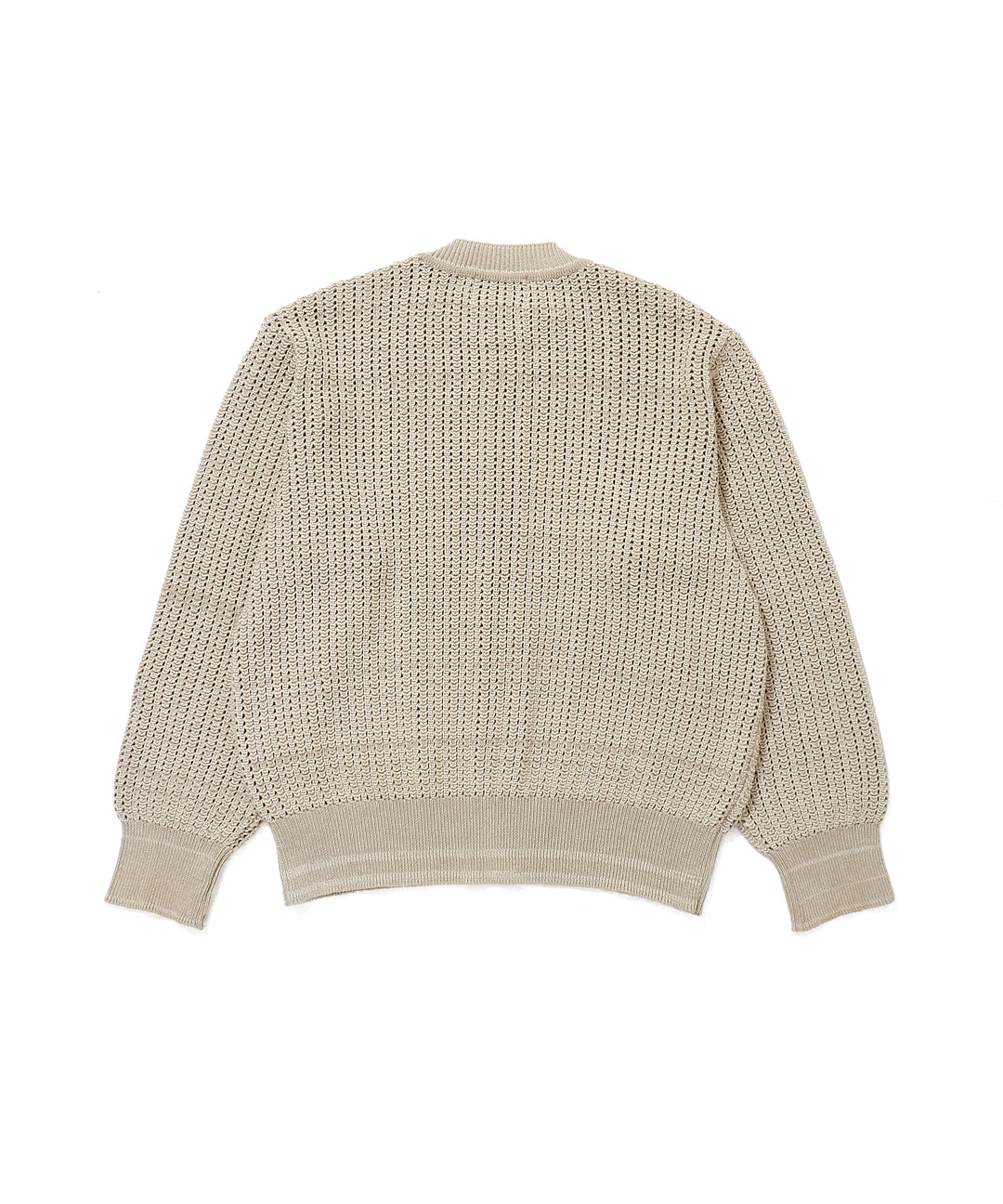 OPEN-WORK BUTTON KNIT