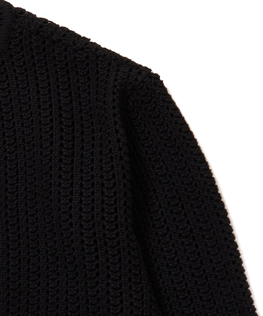 OPEN-WORK BUTTON KNIT