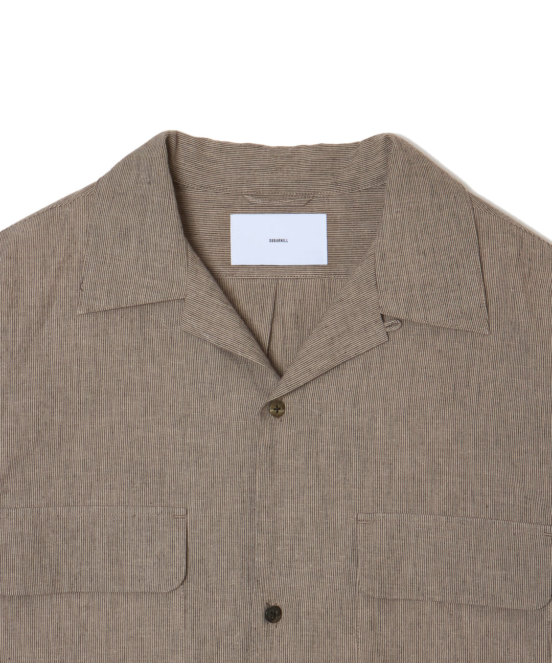 LINEN OPEN-COLLOR SHIRT