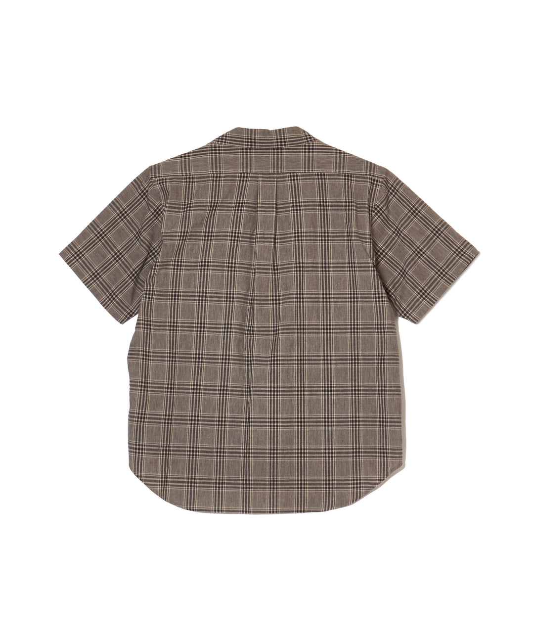 LINEN OPEN-COLLOR HALF SLEEVE SHIRT