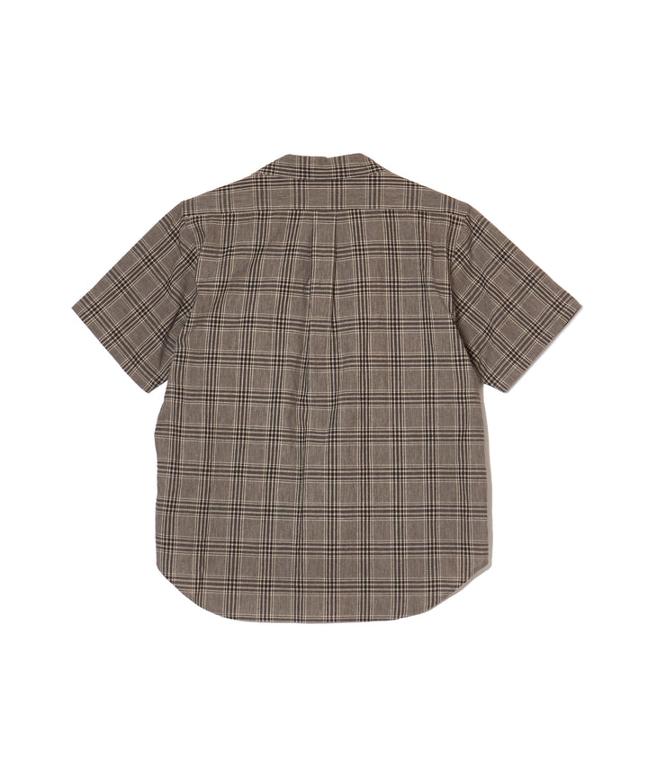 LINEN OPEN-COLLOR HALF SLEEVE SHIRT