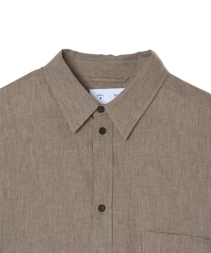 "CAR SERVICE" LINEN BIG SHIRT