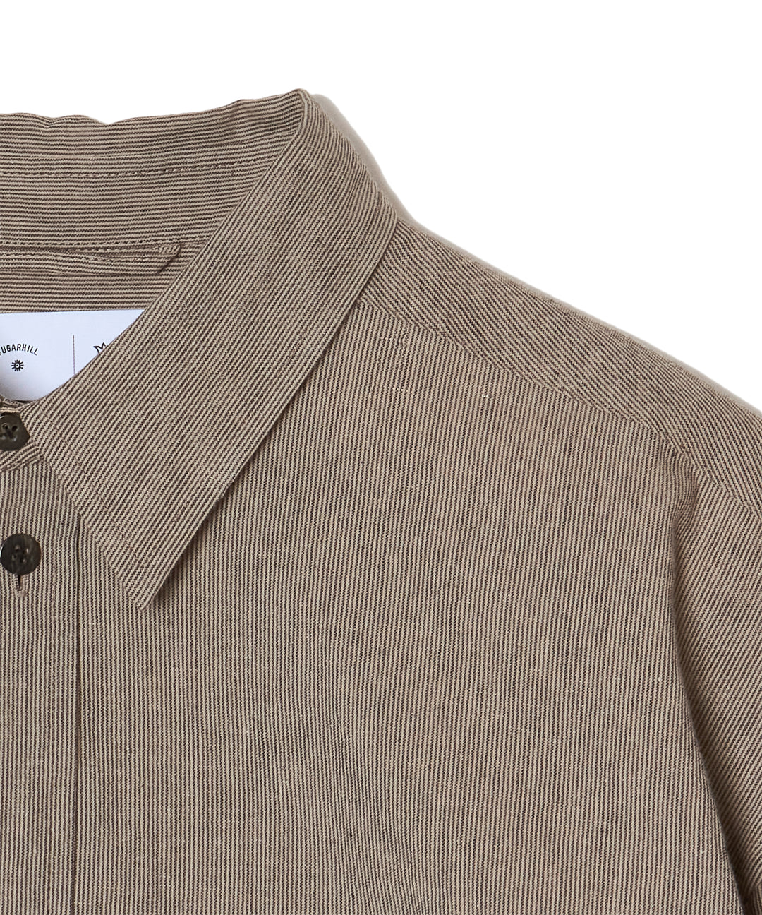 "CAR SERVICE" LINEN BIG SHIRT