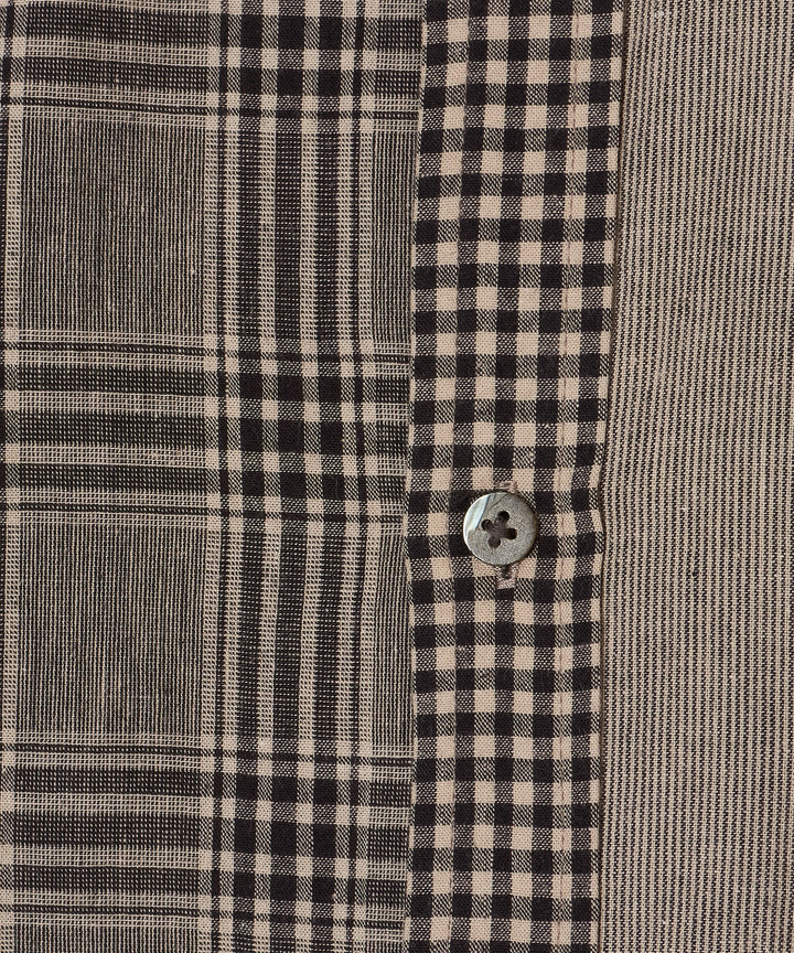 "CAR SERVICE" LINEN BIG SHIRT CRAZY PATTERN