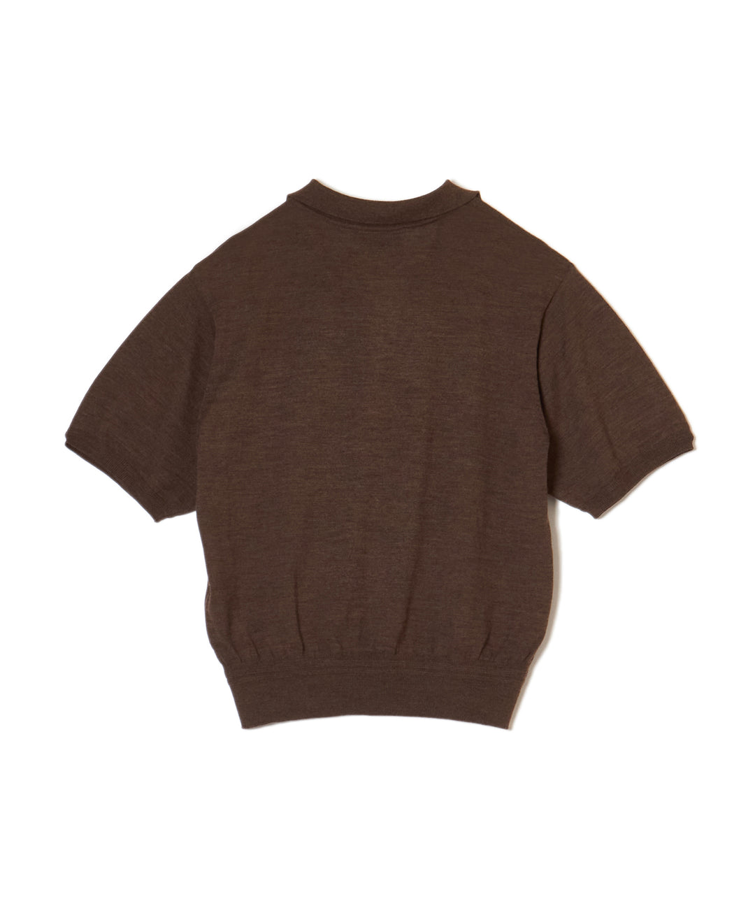 WOOL KNIT HALF SLEEVE POLO