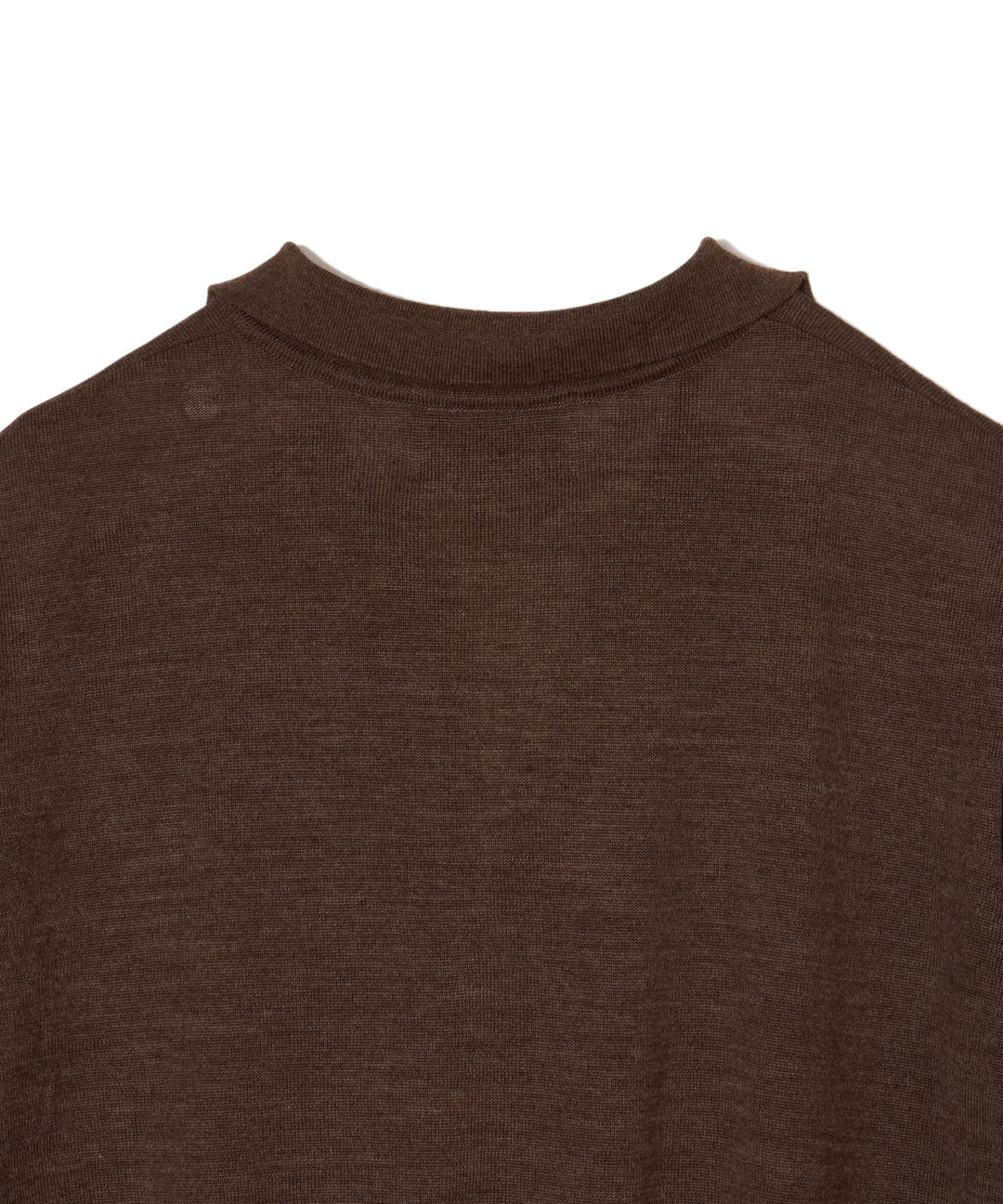 WOOL KNIT HALF SLEEVE POLO