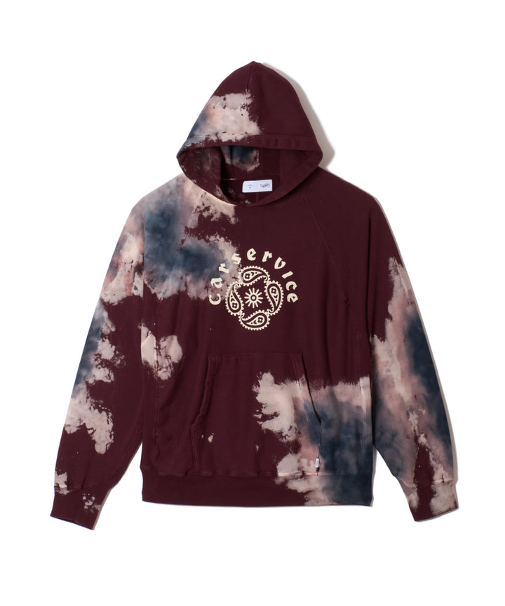 "CAR SERVICE" MELT DYE HOODIE