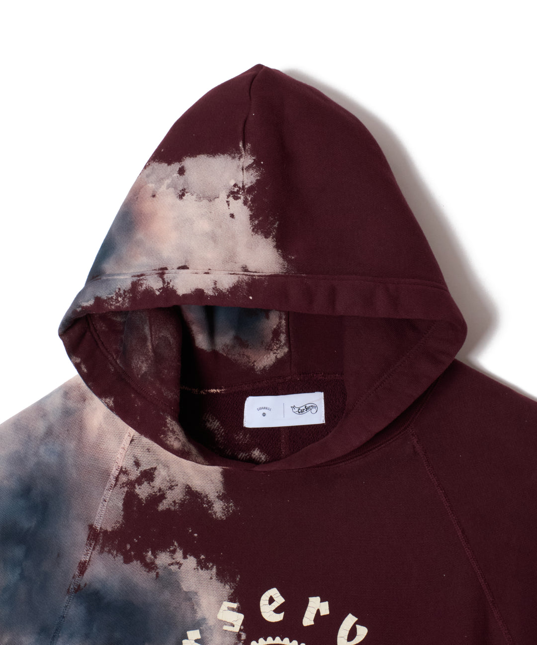 "CAR SERVICE" MELT DYE HOODIE