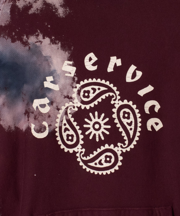 "CAR SERVICE" MELT DYE HOODIE