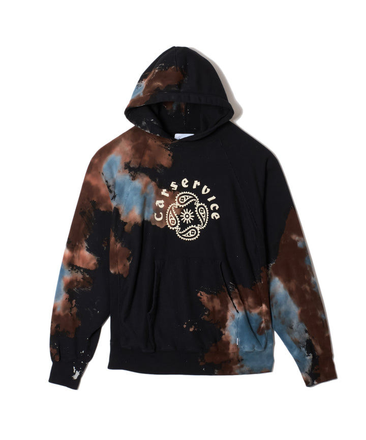 "CAR SERVICE" MELT DYE HOODIE