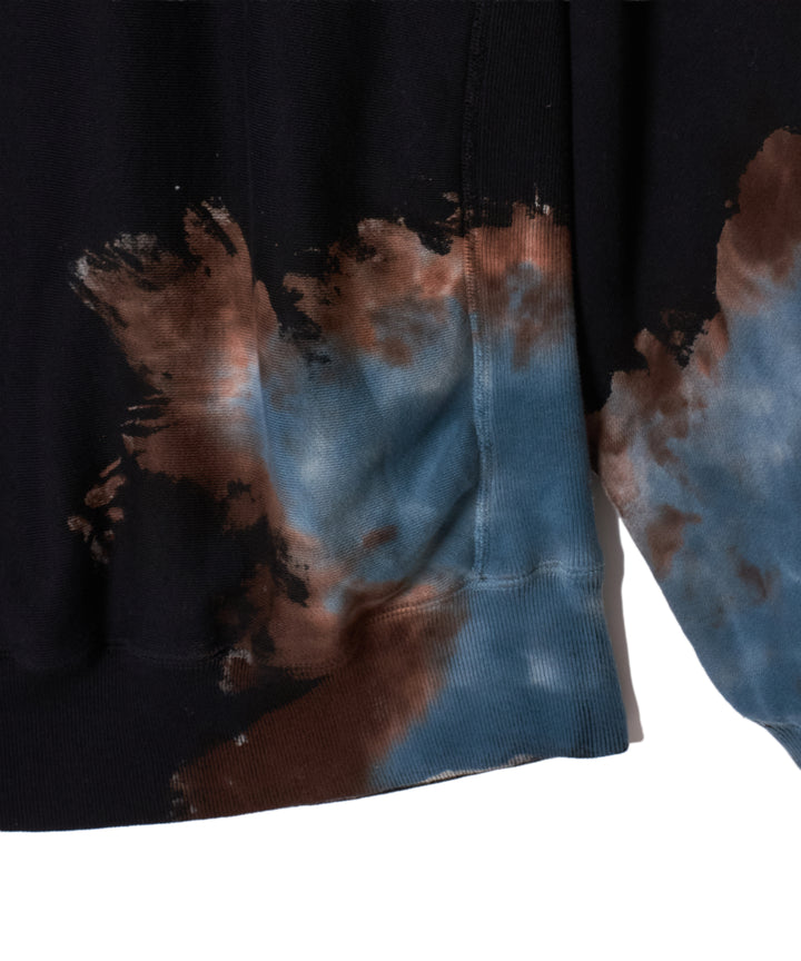 "CAR SERVICE" MELT DYE SWEAT PULLOVER