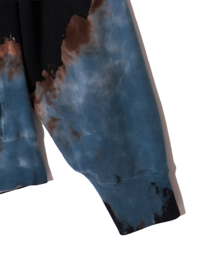 "CAR SERVICE" MELT DYE SWEAT PULLOVER