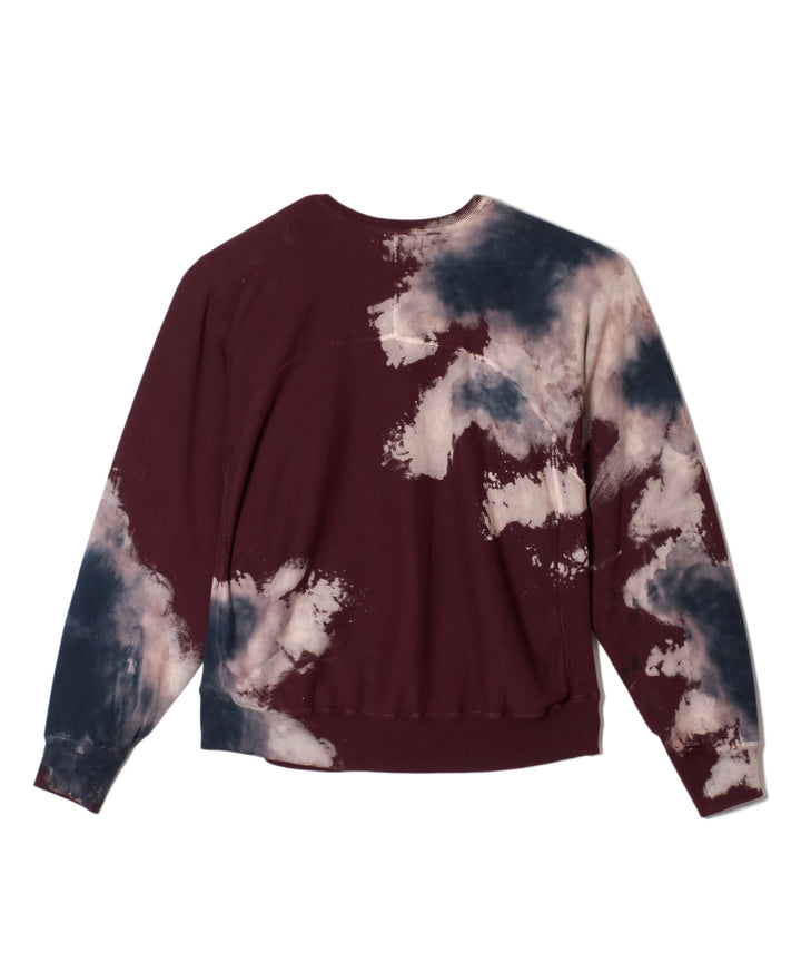 "CAR SERVICE" MELT DYE SWEAT PULLOVER