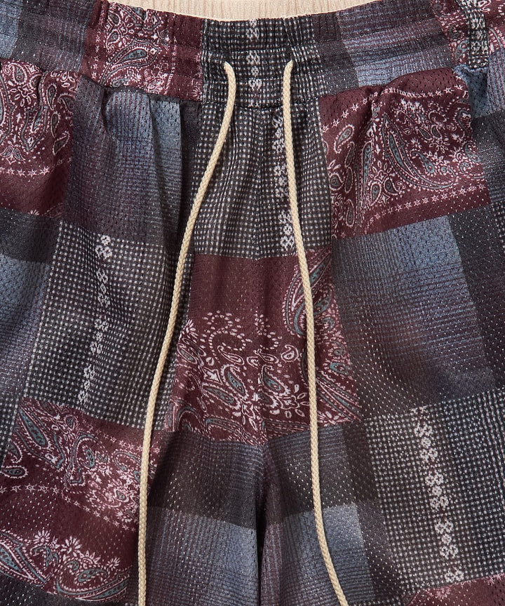 "CAR SERVICE" 2FACE MESH SHORT PANTS